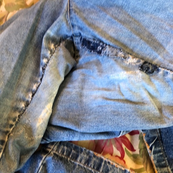 Vintage Gloria Vanderbilt Size 20W Booty Jeans Peg 100% Cotton HandStitch Patch - Picture 15 of 16
